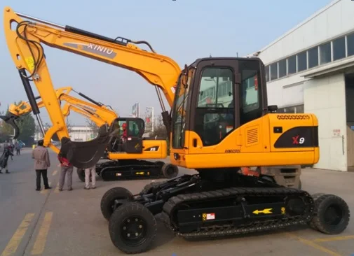 

World Design Excavator Wheel and Crawler Excavator X9, 9ton Construction Machine Excavator