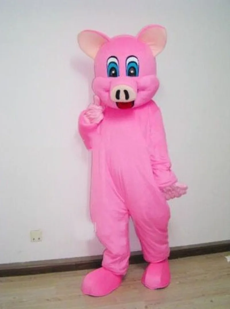 

Pink Pig Mascot Costume Suits Cosplay Party Game Dress Outfit Clothing Carnival Halloween Handmade Interesting Cartoon Character