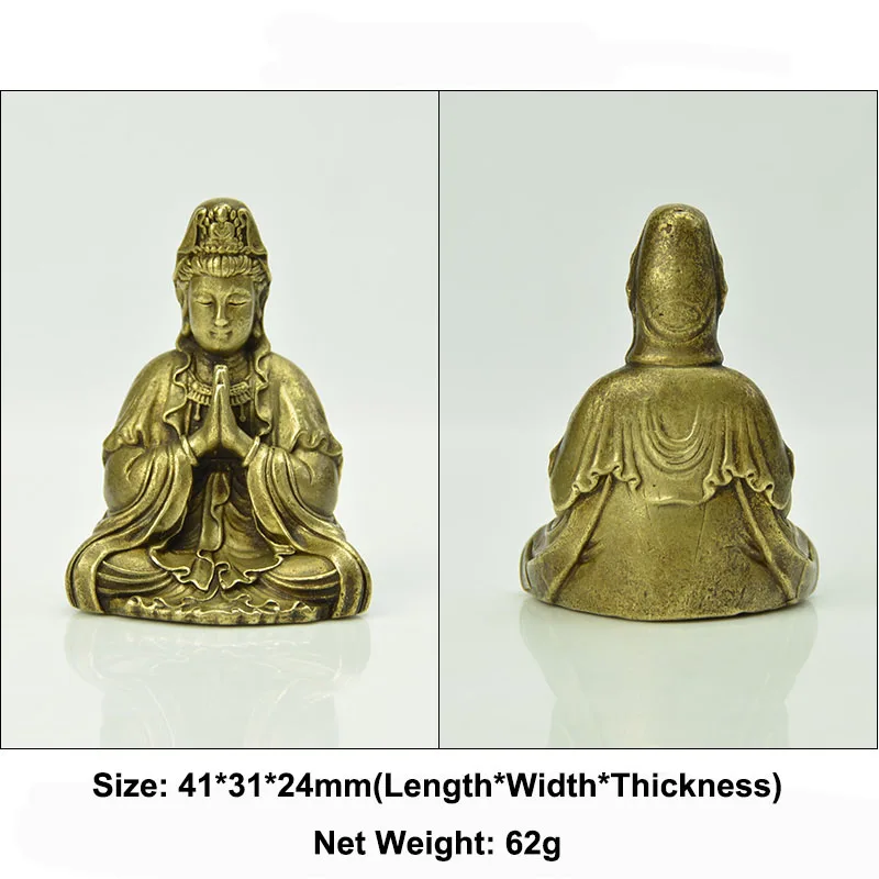 Винтажные искусственные статуи 10 шт. статуэтки Гуаньинь Бодхисаттвы портативные