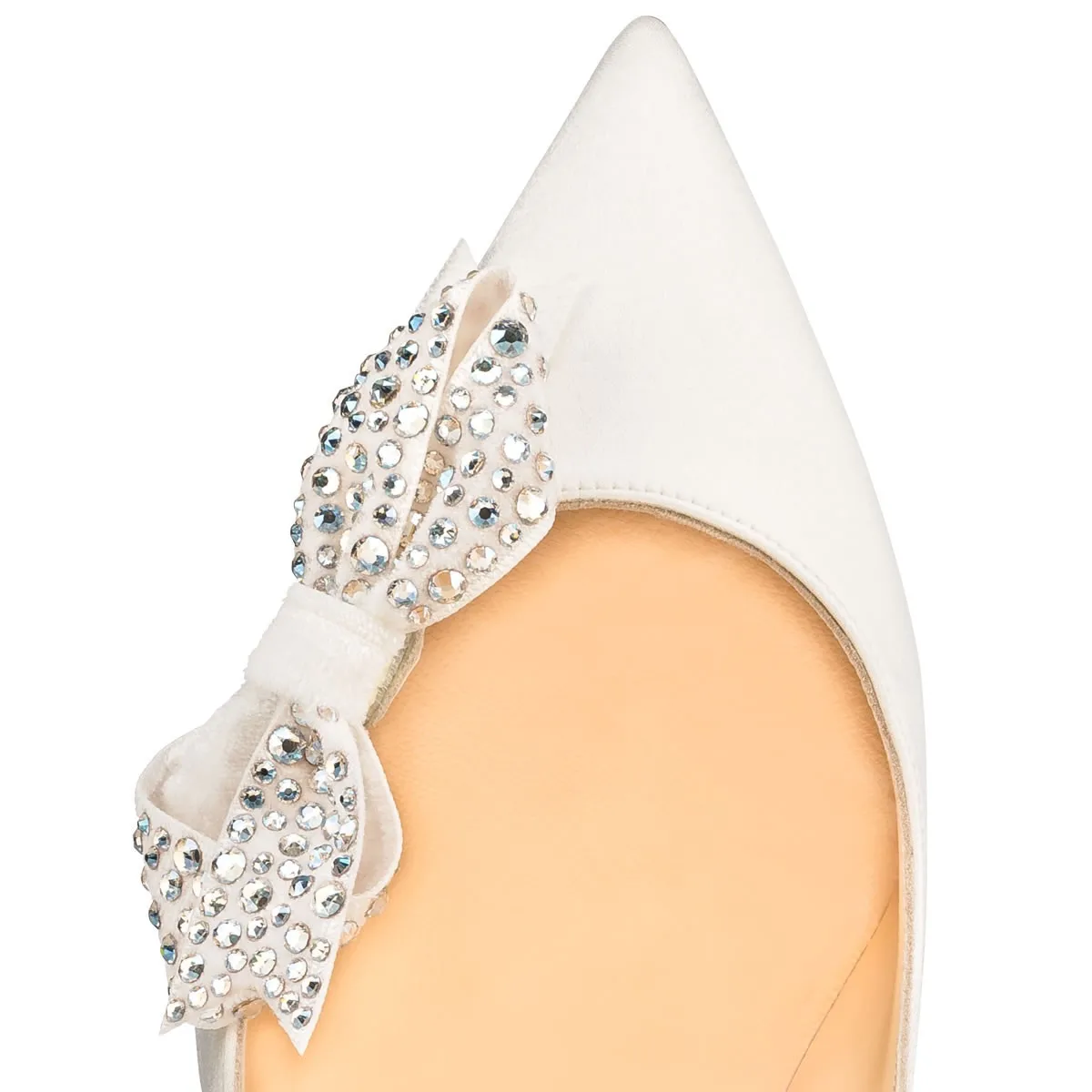 Women Stiletto Thin High Heel Pumps Crystal Bow Pointed Toe Sexy Bridals Party Dress Shoe Fashion Plus Size Lady Heels 9-I-PU-4 | Обувь