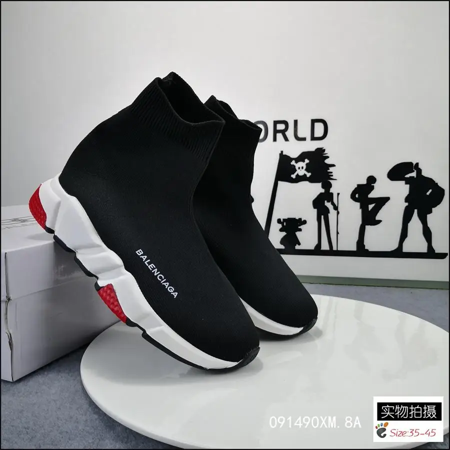 

2020 New Balanciaga- Best Quality Speed Trainer Sneakers Men Women Black Red Casual Shoes Fashion mens womens sports Sneakers