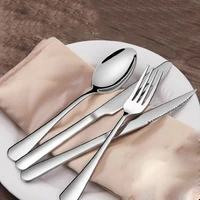 stainless steel cutlery tableware household minimalist kitchen gadget sets delicate couverts de table kitchen utensils kc50tz
