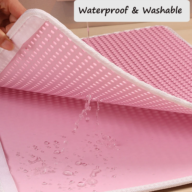 Двухслойный коврик для кошачьих туалетов складной нескользящий