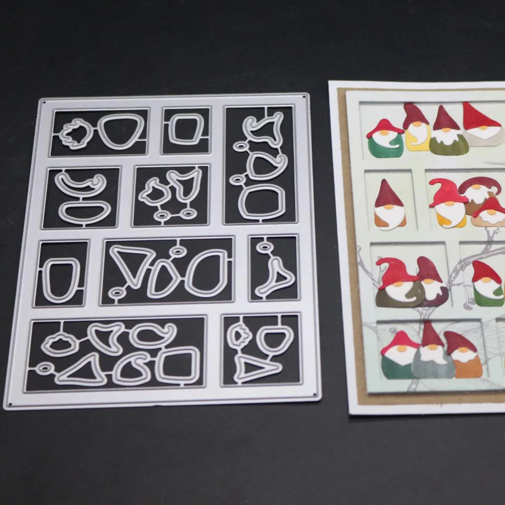 Санта Клаус набор металлических вырубных штампов прямоугольник вырубной