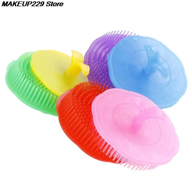 1 шт. силиконовая щетка для мытья головы и кожи | Красота здоровье