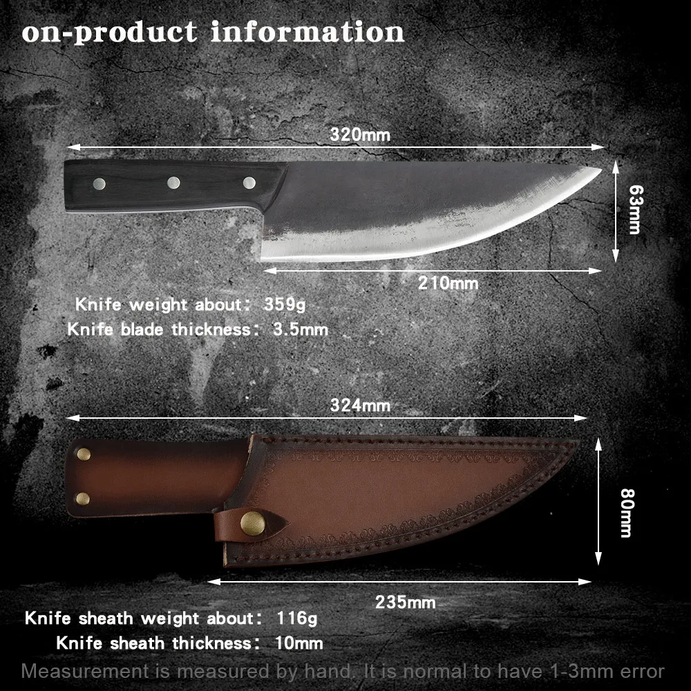 MUZ открытый/кухонный нож шеф повара для кемпинга ручной инструмент выживания