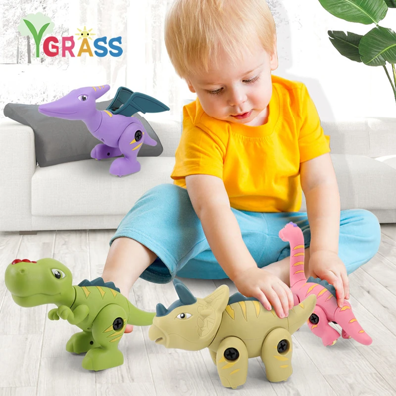 

Детские игрушки для мальчиков, кирпичи, Набор для творчества, конструктор, винт, динозавр, игрушечный мир Юрского периода, креативный Набор ...