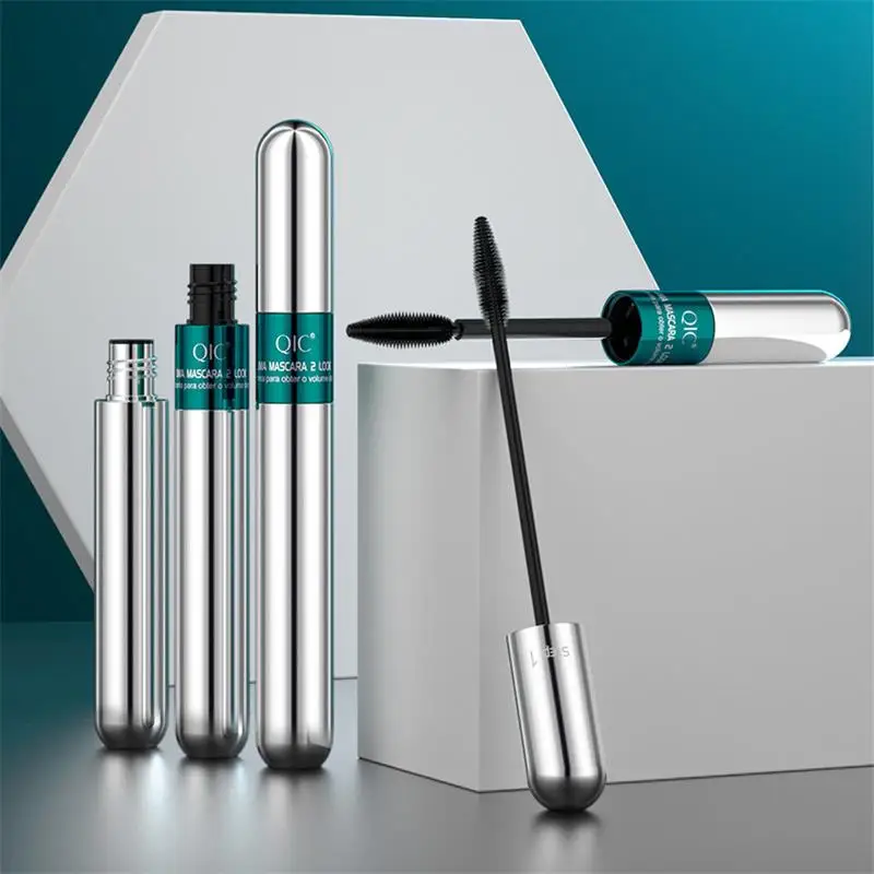 

Double Head Waterproof Mascara 4D Thick Pull Long Curl EyelashesFiber Lash Extension Mascara Cosmetic