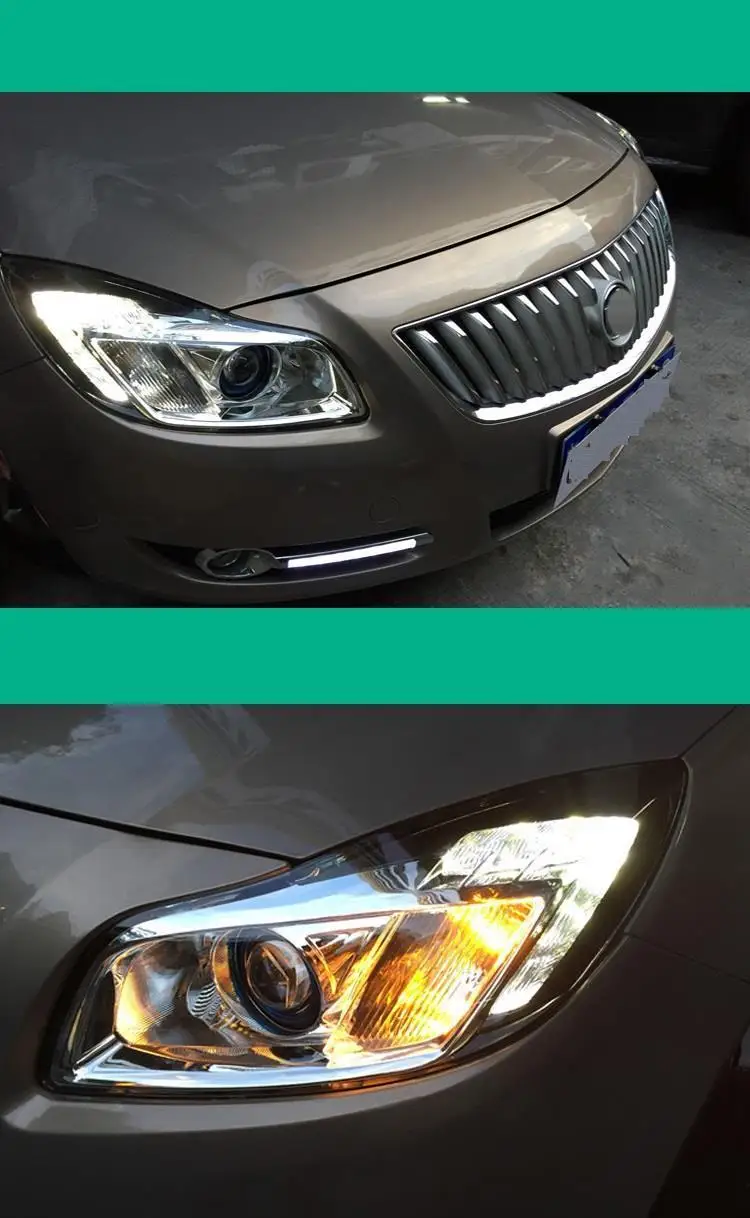 Наружные Drl дневные Neblineros Luces Para Авто Стайлинг светодиодные ходовые Автомобильные фары передние противотуманные фары 13 для Buick Regal