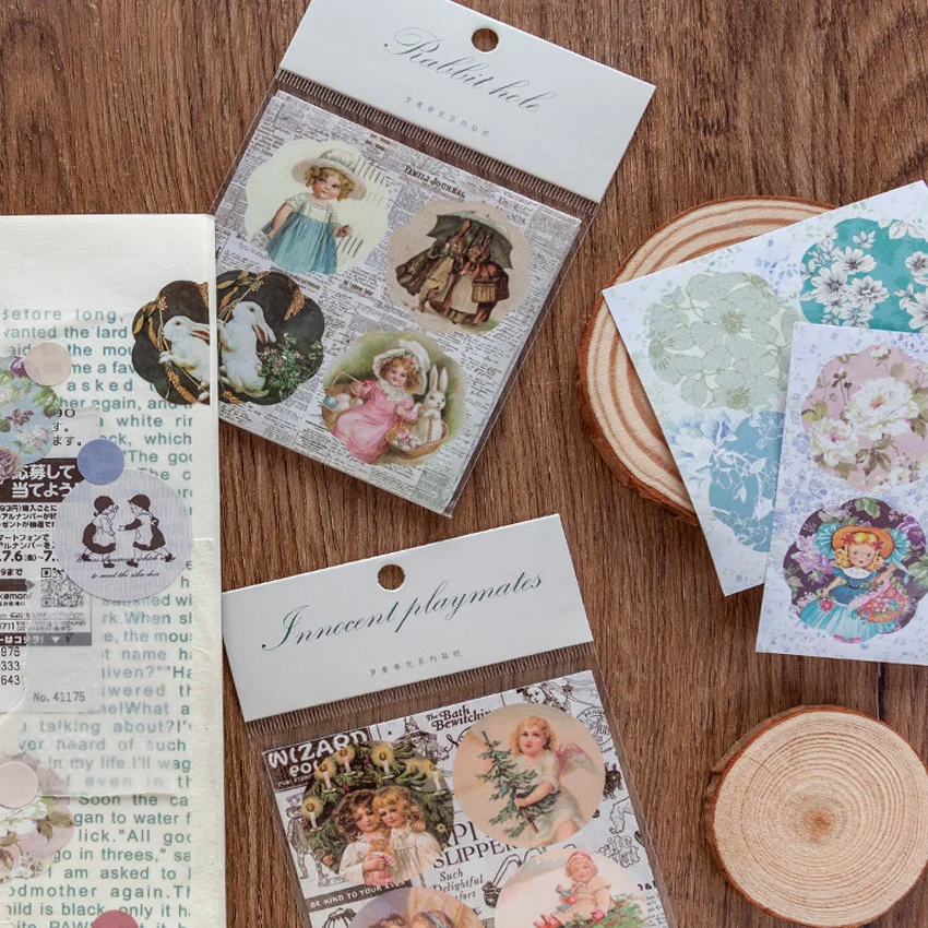 

46 шт./упак. Ретро этикетки памятки наклейки для скрапбукинга набор планировщик для скрапбукинга наклейки Канцелярские Декоративные Эскола...