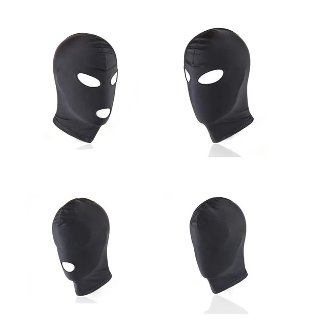 Эротическая маска с капюшоном секс игрушки бондаж фетиш затягивает дышащий