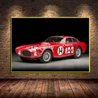 Винтажные постеры с машинками Ferraris, Классический гоночный автомобиль, художественные настенные картины, принты, Картина на холсте для гостиной, украшение для дома