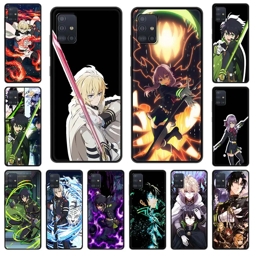 

Anime Seraph of the end For Samsung Galaxy A51 A71 A21S A12 A11 A31 A52 A41 A52 A32 A72 A01 A02S Silicone Phone Case Black Cover