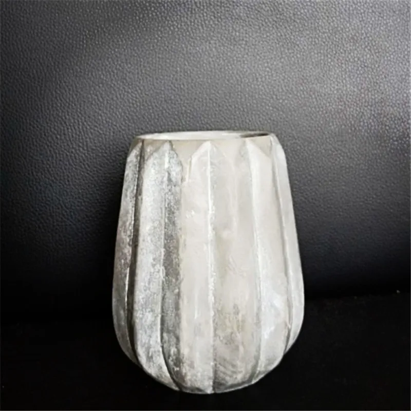 Fashion Geometry Origami Concrete Flowerpot Silicone Mold for Plants Cactus Living Room Decoration Molds Cement Pot Mould | Дом и сад