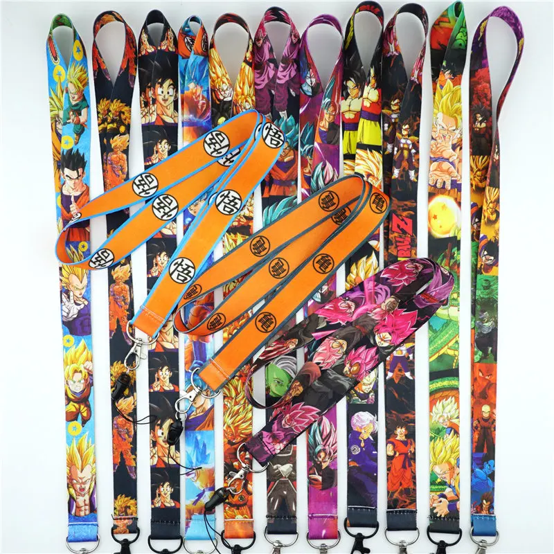 Аниме шнурки для ключей держатель значка шейные платки мобильного цепочка