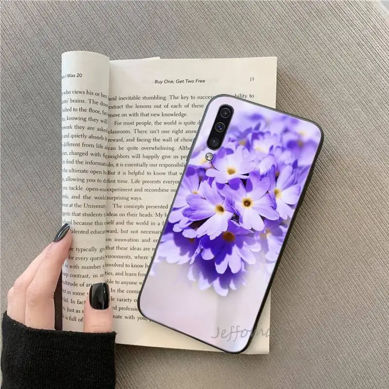 

Purple flowers lavender Phone Case For Samsung galaxy S note 7 8 9 10 20 fe edge A 6 10 20 30 50 51 70 lite plus Soft
