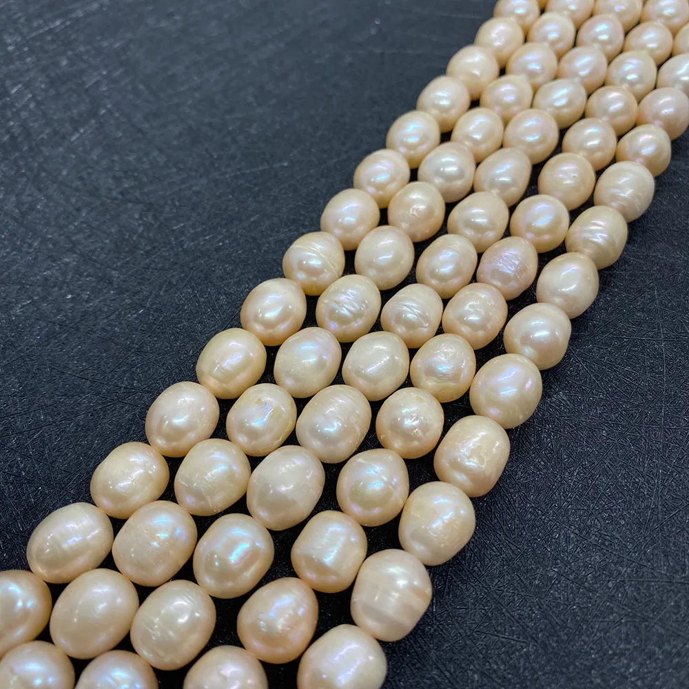 

AA-grade Natural Freshwater Pearls, High-quality Rice-shaped Perforated Loose Beads To Make DIY Elegant Fashion Necklace Jewelry