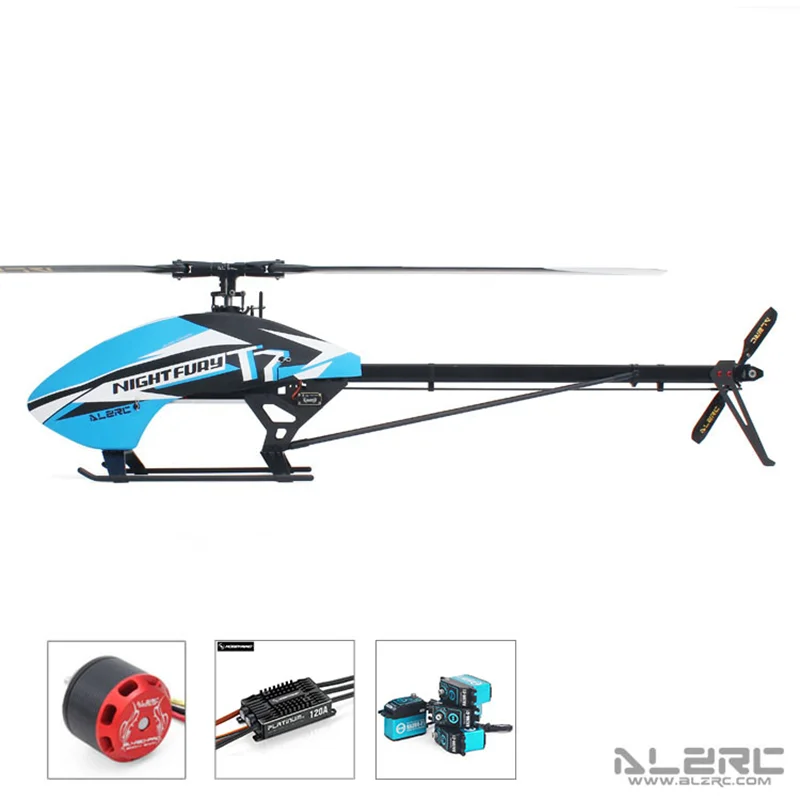 

ALZRC N-FURY T7 FBL 3D RC Remote Control Helicopter 6ch Plane Aircraft Model 1000KV Motor 120A ESC Outdoor Toy Gift TH18900-SMT6