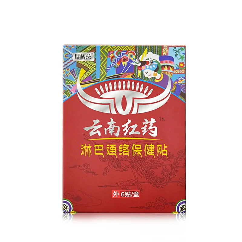 6pcs/Box Anti-Swelling Neck Breast Lymph Nodes Sticker Lymphatic Detox Patch Promote Blood Circulation Herbal Medical Plaster - купить по