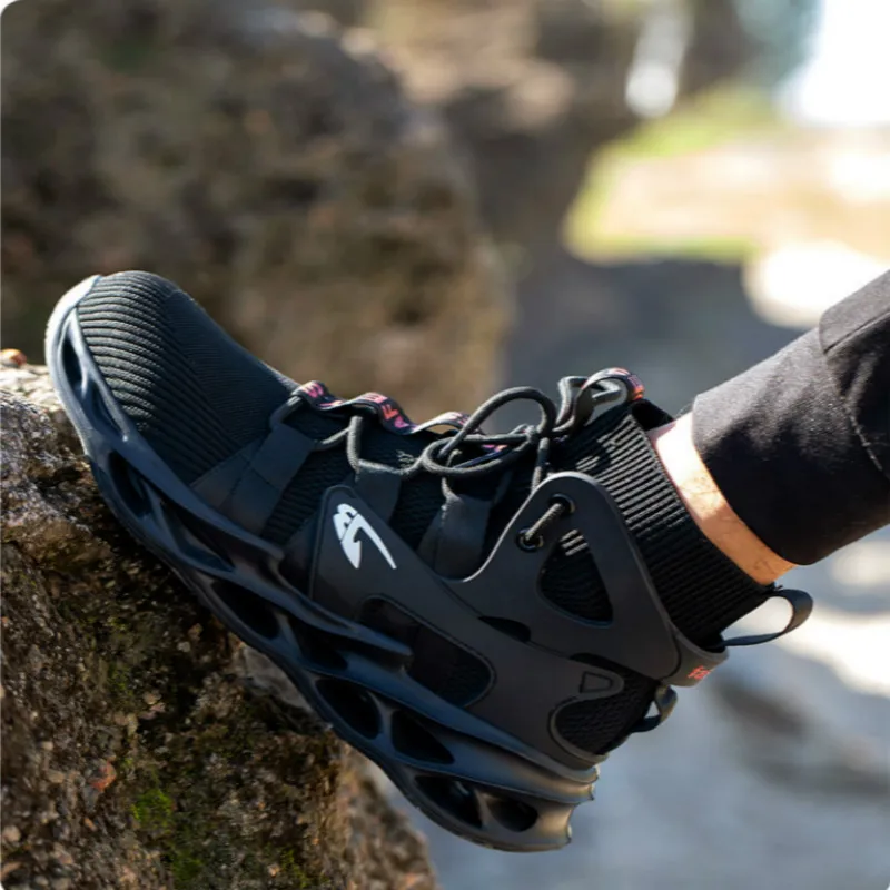 

2021 Male Work Boots Indestructible Safety Shoes Men Steel Toe Shoes Puncture-Proof Work Sneakers Male Shoes Adult Work Shoes