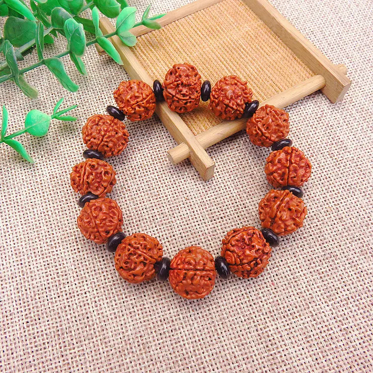 Непальские пять лепестков Rudraksha, ручная струна, натуральные бусины Bodhisattva, ручная струна, креативная Геометрическая канцелярская бижутерия, подарок
