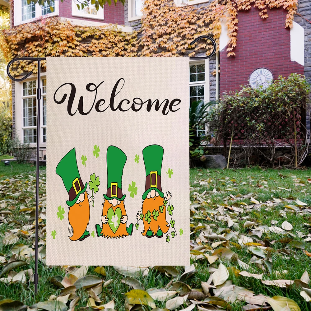 

Garden Decoration Easter Banner Happy Easter Holiday Decoration Banner Cute Cartoon Pattern Flags Banners Accessories