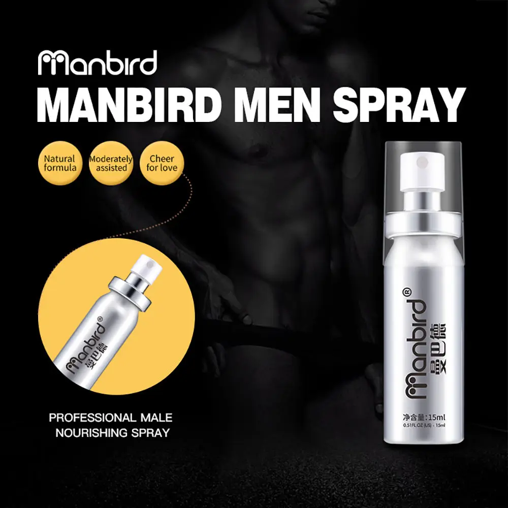 Спрей Manbird для мужчин сильной задержки эякуляции эффективно предотвращает преждевременную эрекцию и увеличение полового члена, продлевая ее действие 18+.