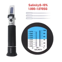 salinity refractometer 0 10 1 000 1 070sg optical salinity meter salometer for seawater marine aquaculture food salt tester