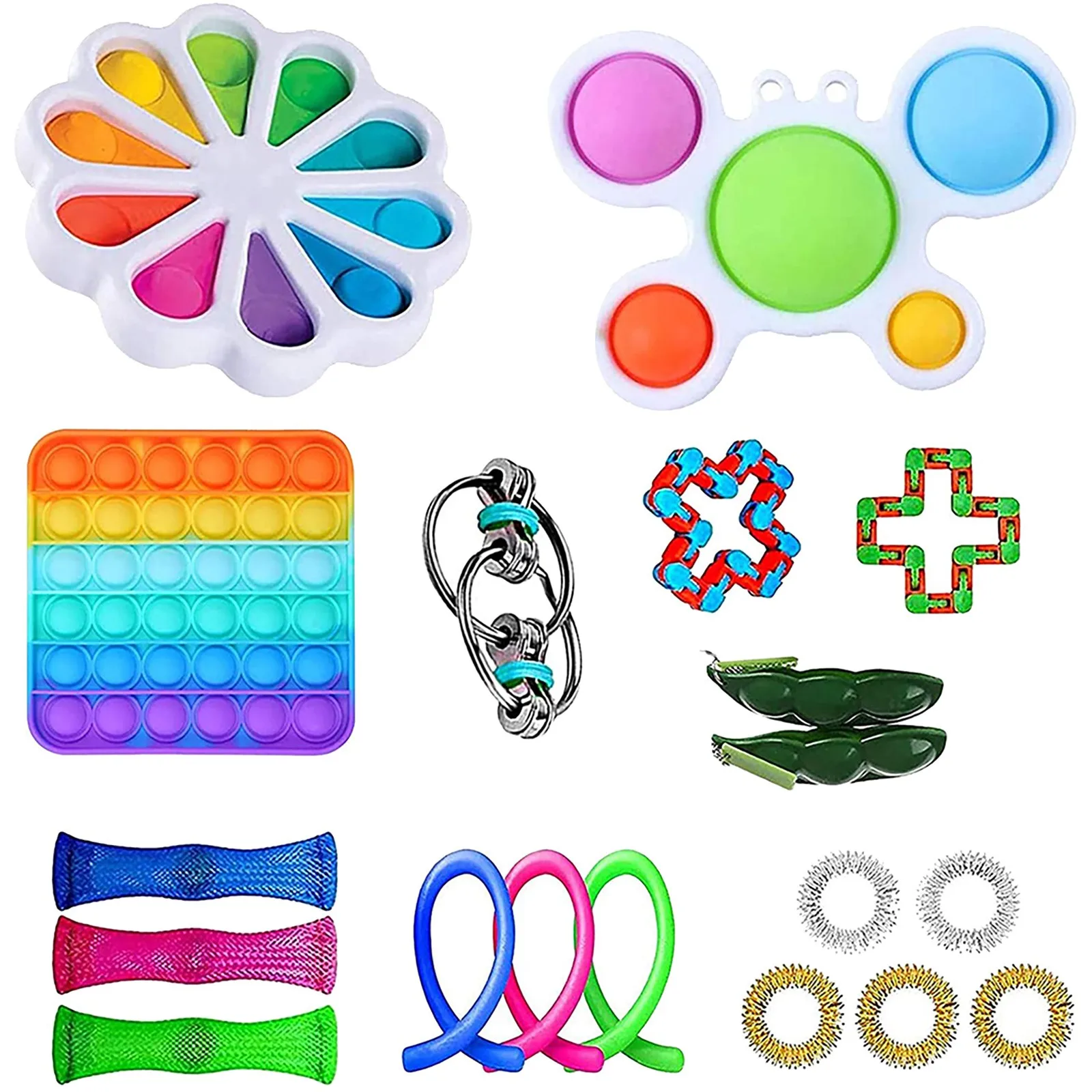Juguete sensorial antiestr&eacute;s para ni&ntilde;os y adultos, juguete sensorial con burbuja de empuje, antiestr&eacute;s-4