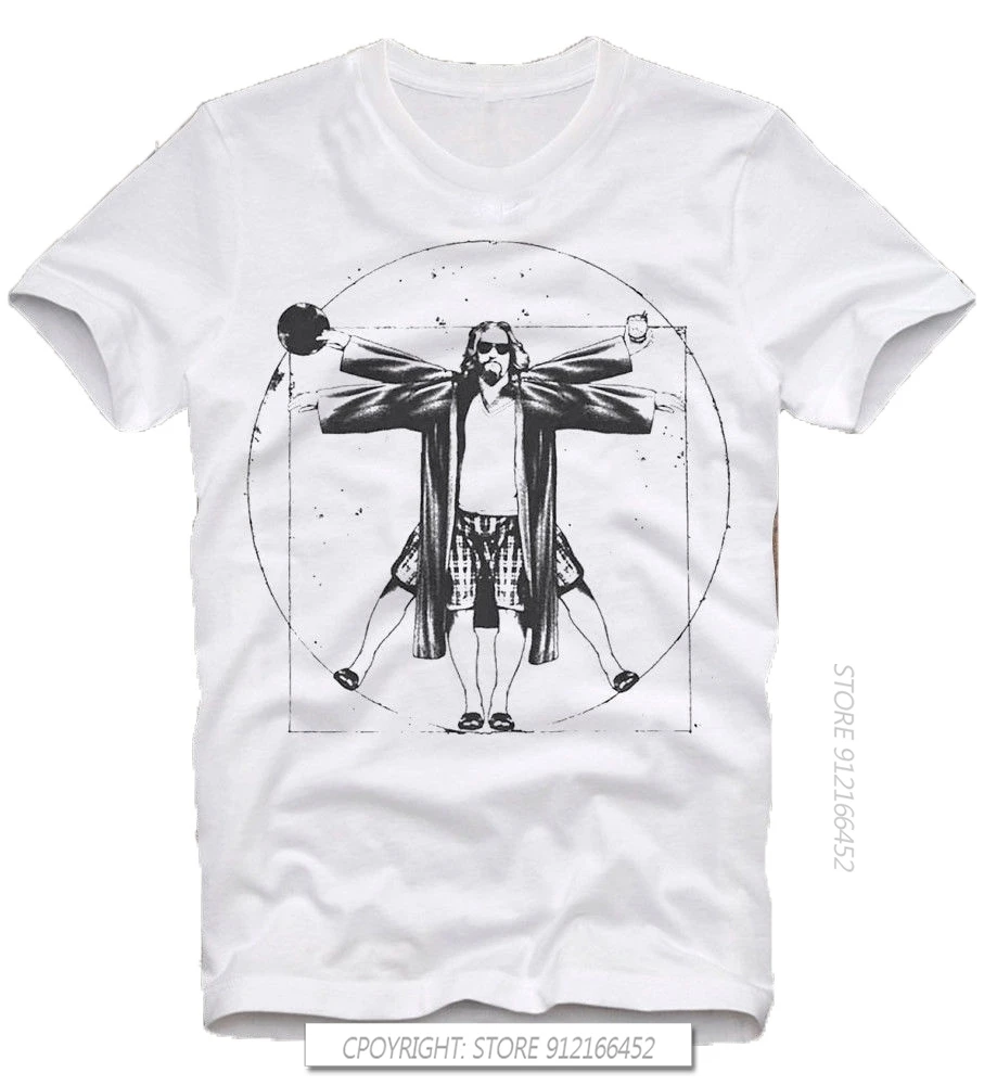 

T Shirt The Big Lebowski The Dude Cult Movie Kultfilm Coen Brothers Da Vinci Man Summer Cotton T-Shirts Streetwear