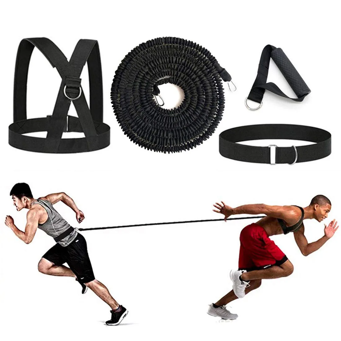 Resistance Fitness Rubber Band Set Workout Yoga Sport Boxing Soccer Basketball Jump Speed Strength Training Exercise Equipment