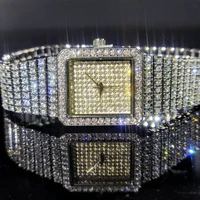 missfox platinum bracelet watch full diamond luxury elegant shiny star ladies watches party dress rel%c3%b3gio feminino fashion gift