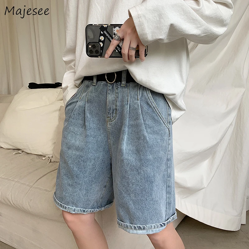 

Джинсовые шорты мужские с дырками, винтажные мешковатые шорты из денима в стиле хип-хоп для отдыха, универсальные, для подростков, для пар