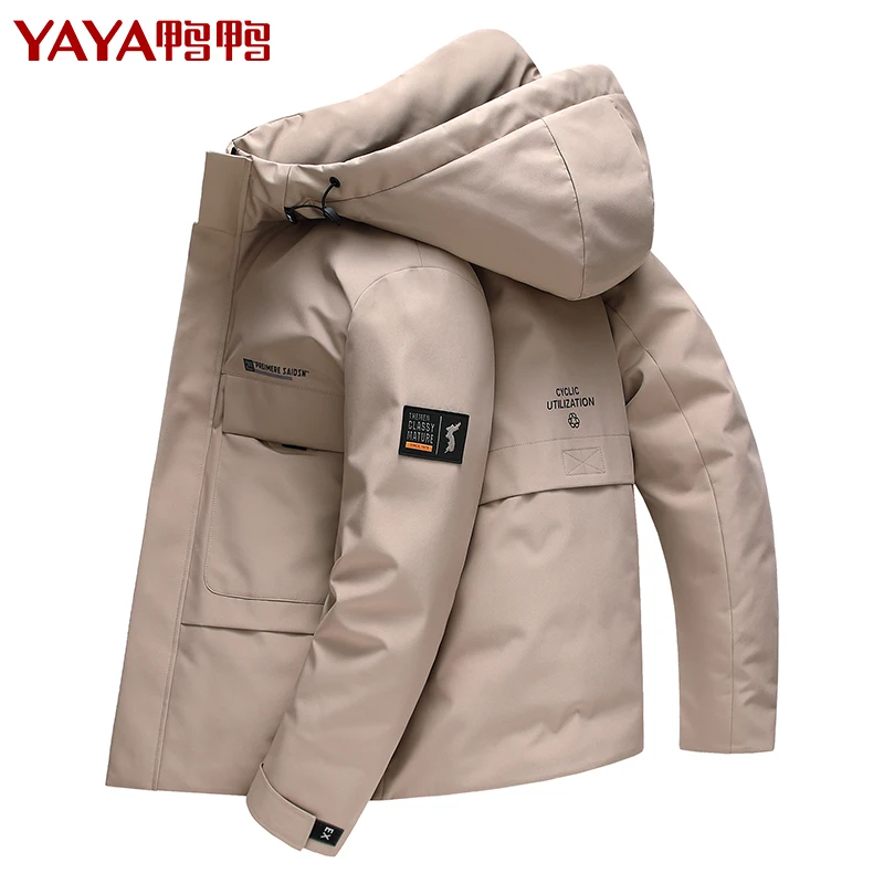 Winter New down Jacket Men's Short Hood Youth Leisure Fashion and Handsome Baggy Coat winter jacket