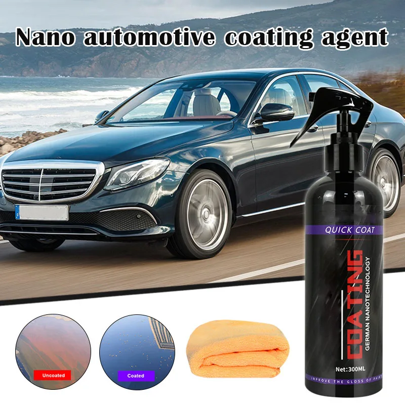 

300ML Ceramic Car Washing Agent Paint Surface Crystal Coating Hydrophobic Car Cleaner Polishing Spray Refurbishment Agent