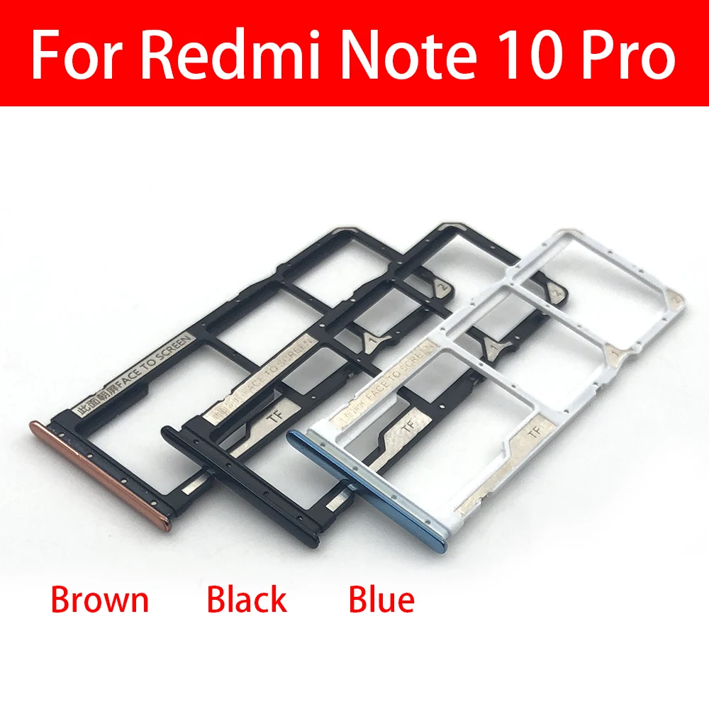 Новый держатель слота для SIM-карты Xiaomi Redmi Note 7 9 9s 10 Pro запасные части | Мобильные
