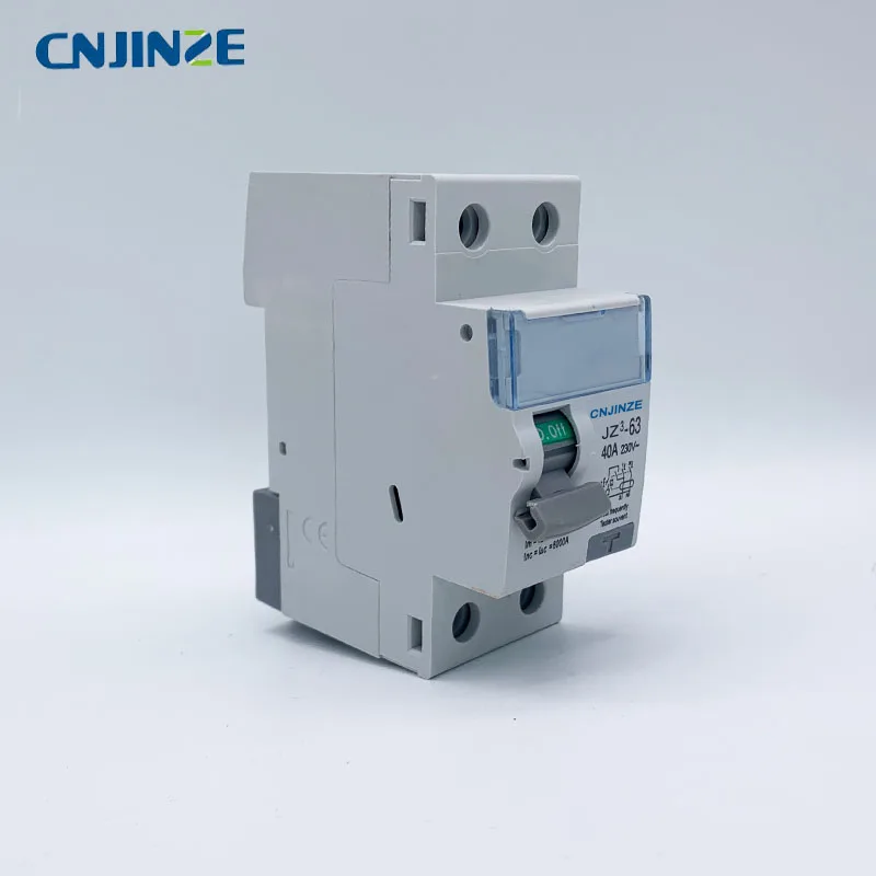 40A CNJINZE RCBO LE 1P + N 230V ~ 50 HZ/60 HZ Выключатель остаточного тока с защитой от перегрузки по