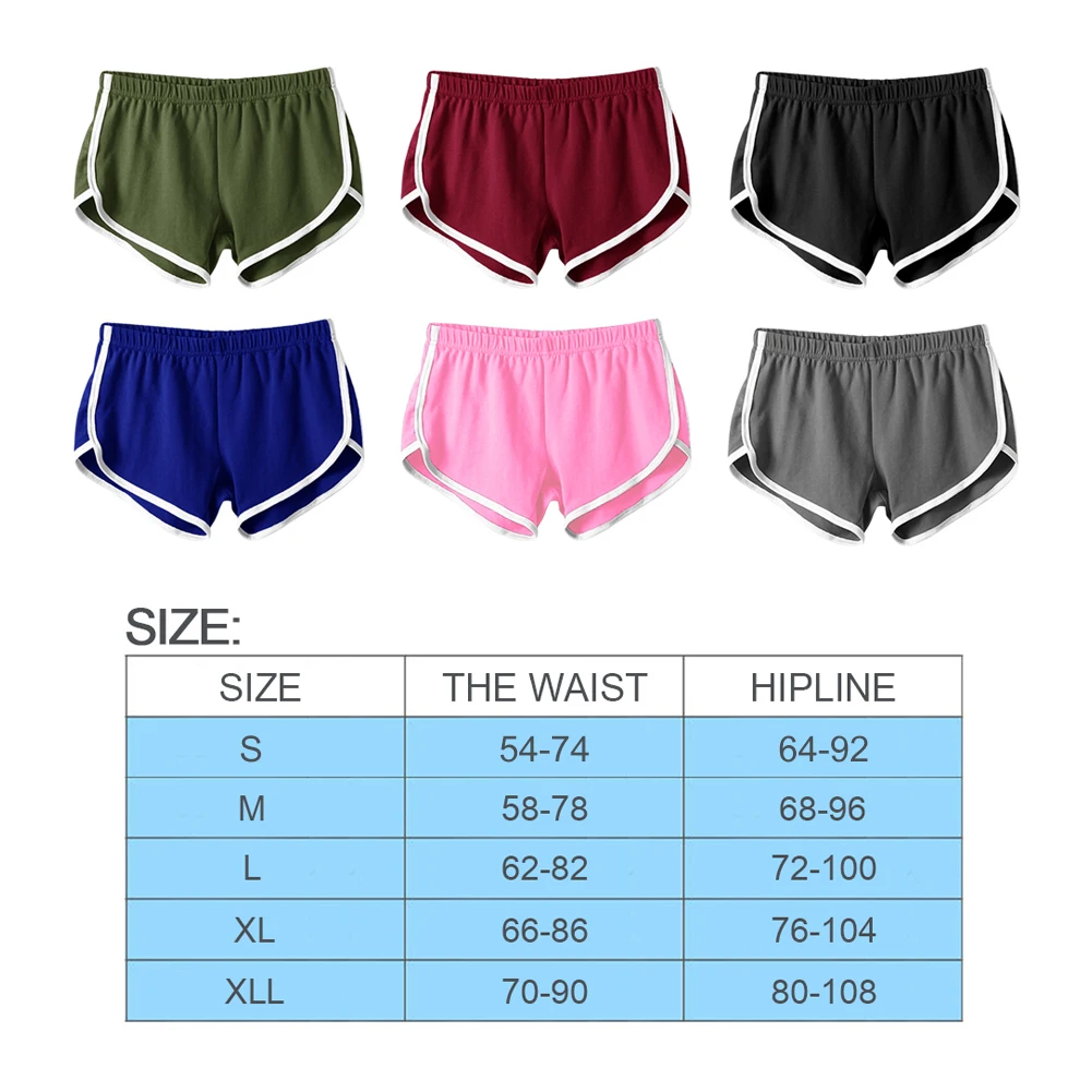 

Fashion Women Sports Running Shorts Fitness Elastic Short Pants Homewear Fitness Workout Gym Yoga Beach Elastic Short S-2XL