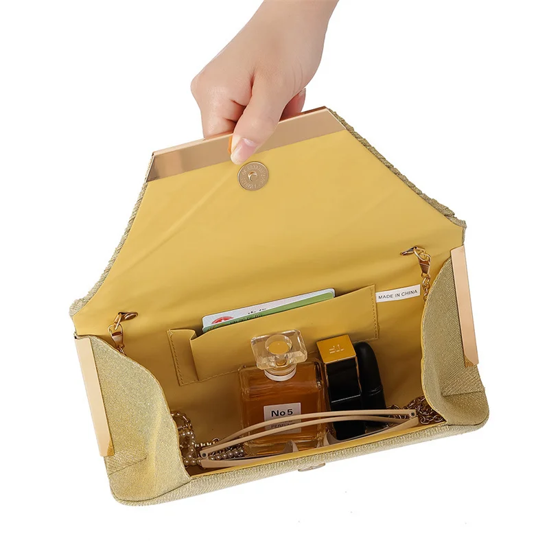 Новинка 2023 женские вечерние сумки-конверты свадебные на цепочке роскошные