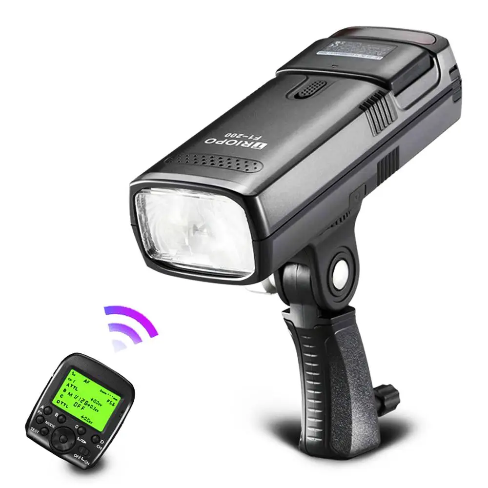 TRIOPO F1-200 ttl 2 4G HSS 1/8000s Карманный наружный флэш-светильник 200Ws с G1 триггером 2900mAh
