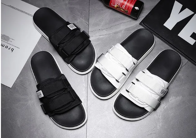 

Уличные шлепанцы унисекс, для мужчин и женщин, модные летние мужские шлепанцы, повседневные шлепанцы, пляжная обувь на липучке