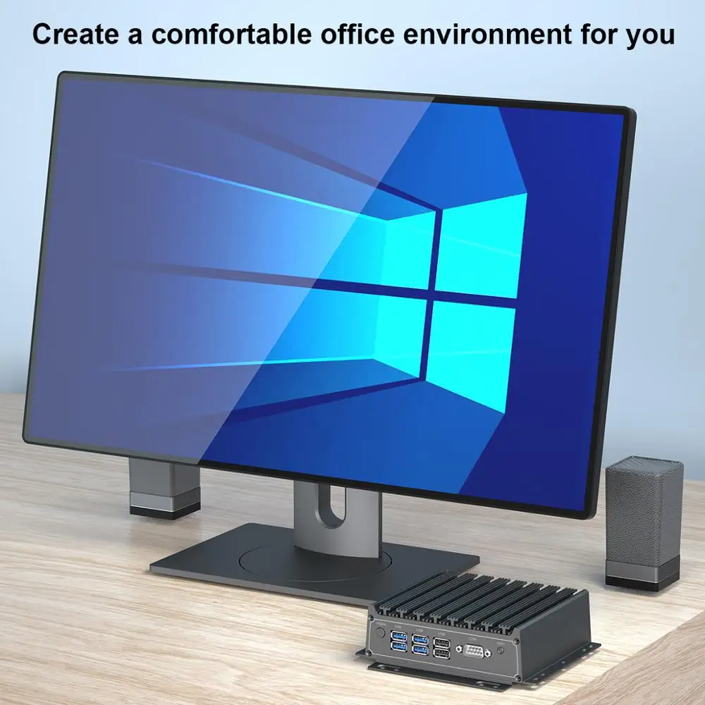 Haswell Core I7 4500U windows 10 промышленный Мини ПК 2 * Lan 6 USB HDMI VGA DP дисплей поддержка часов dog
