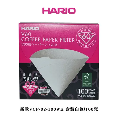Фильтр Hario V60 для кофе 01 02 шт фильтры из натуральной бумаги эспрессо 4 чашки