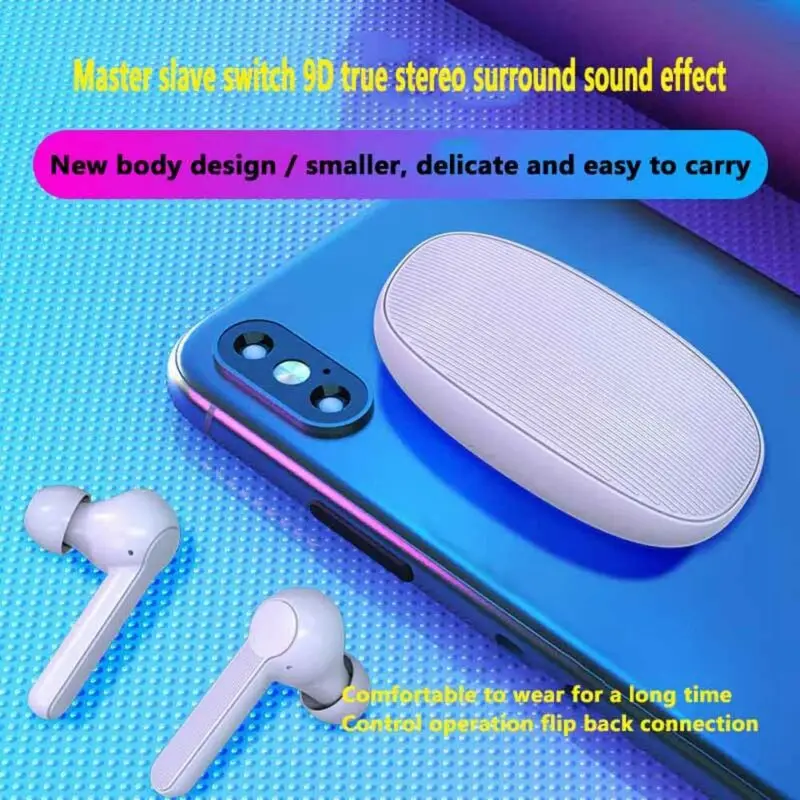 Беспроводные наушники i12 TWS Bluetooth 5 0 наушники-вкладыши для iphone Android спортивные Hi-Fi