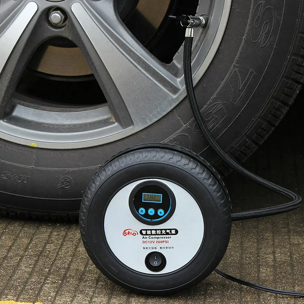 

Inflation Pump 12V Portable Automobile Air Pump Emergency Tire Digital Display On-board Air Pump Small Size