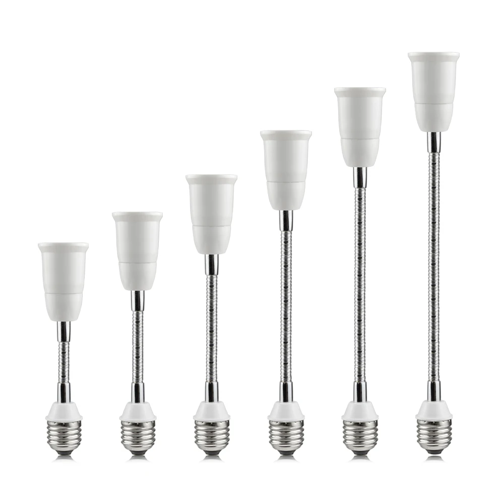 

Flexible E27 To E27 LED Lamp Base Bulb Socket with 16CM 20CM 30CM 35CM 50CM 60CM Extension Light Holder Converters