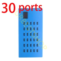 30 ports usb charging station power supplier for battery device recharging constant voltage 0 to 500 mah 3v to 12v led indicator