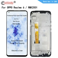 lcd for oppo realme 6 rmx2001 lcd display touch panel screen digiziter sensor with frame assembly lcds for oppo realme6 rmx2001