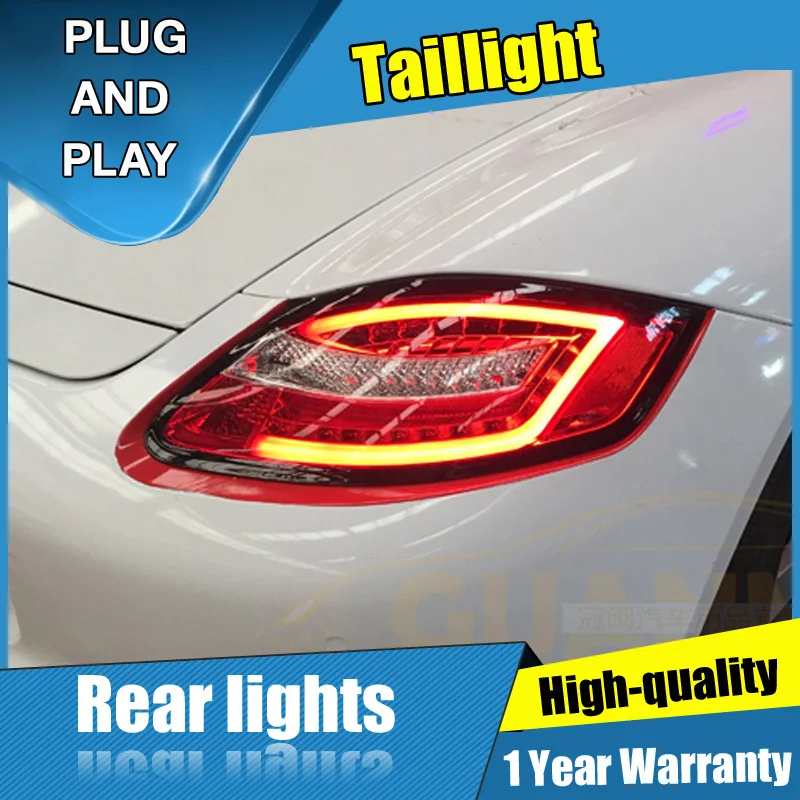 2 шт. автомобильный Стайлинг для Porsche 987 задние фонари 2004-2008 для 987 светодиодный задний фонарь+ сигнал поворота+ тормоз+ обратный светодиодный свет
