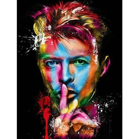 David Bowie алмазов картина 5D DIY Алмазная вышивка крестиком камни в форме ромба и